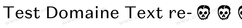 Test Domaine Text re字体转换
